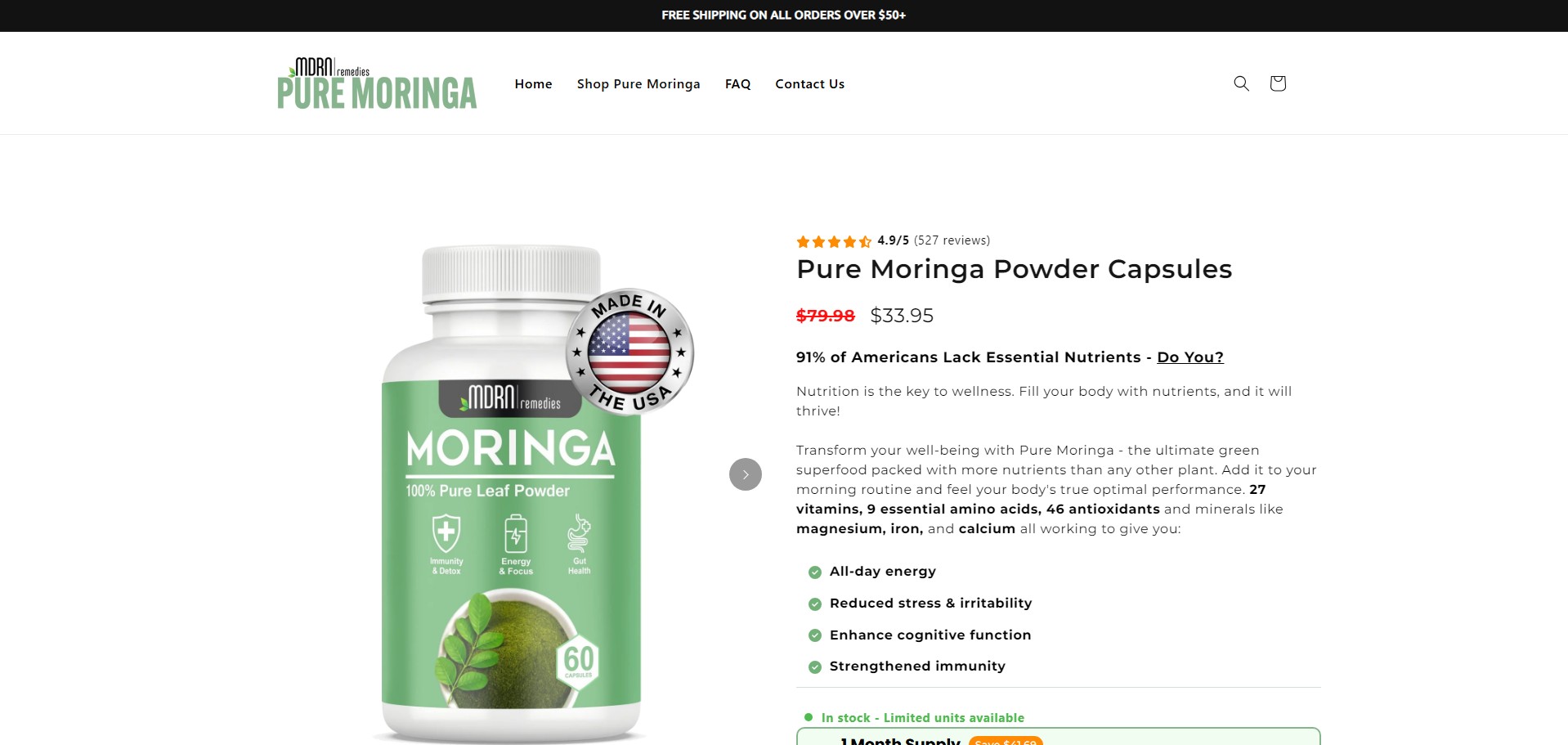 Moringa Ürün