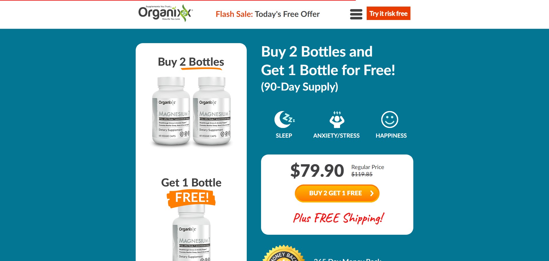 Organixx Magnesium 7 Ürün