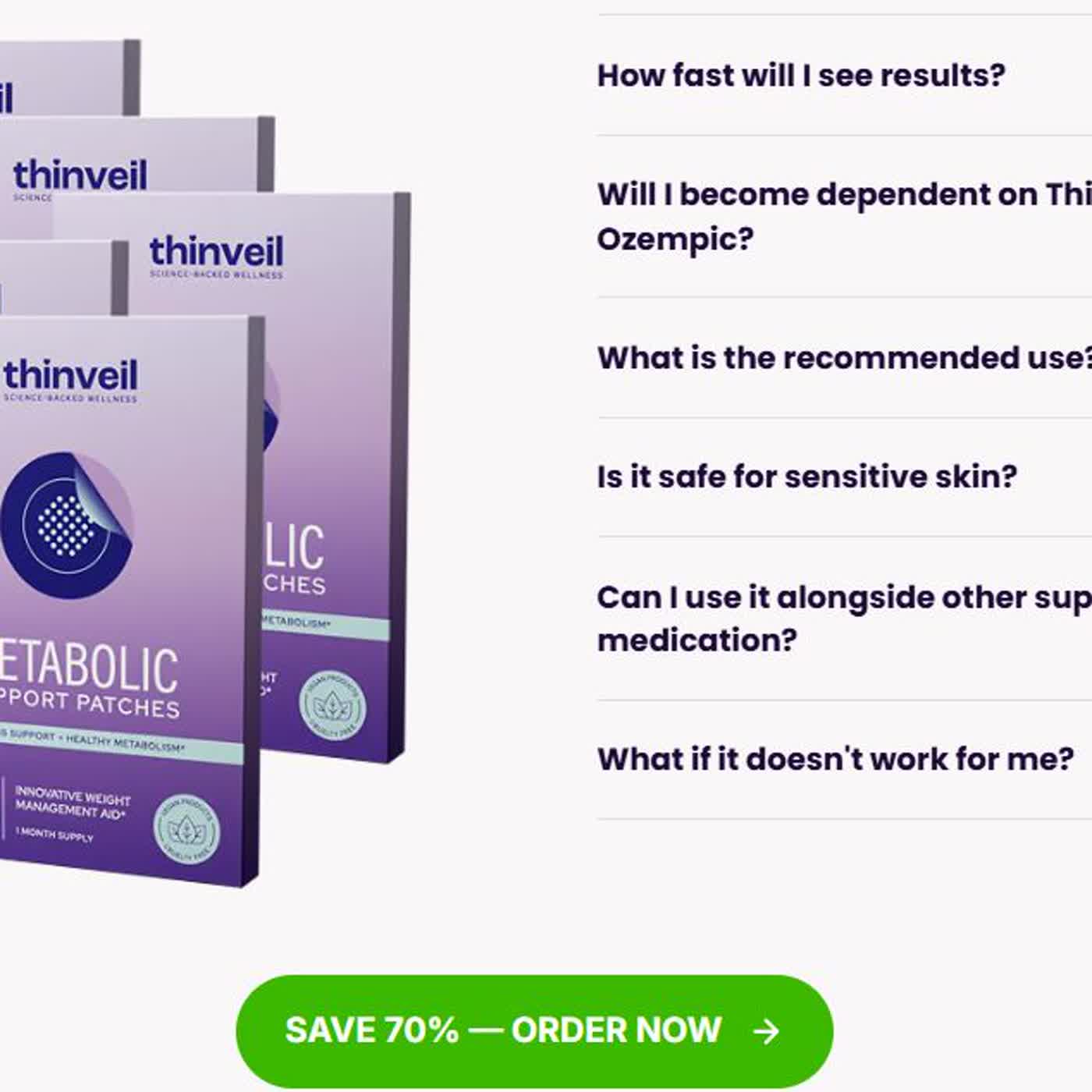 Thinveil Patch Ürün